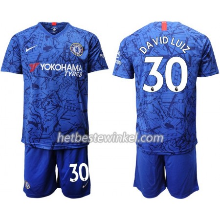 Chelsea David Luiz 30 Kind Voetbaltenues Thuis 2019/20 - SS (+ Korte broeken)